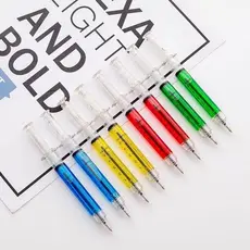 Nova Caneta Seringa Criativa De Agulha Com Caneta De Bola Graduada Presente De Papelaria Para Estudantes