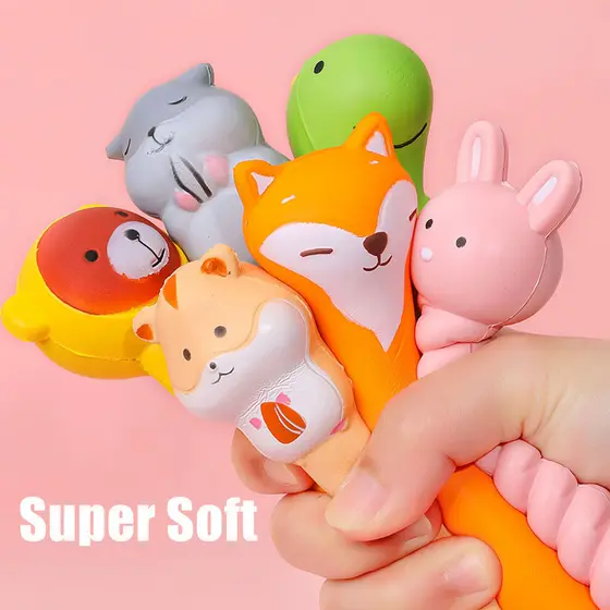 Criativo bonito Cartoon descompressão caneta rebote Gel esponja papelaria Material prêmios