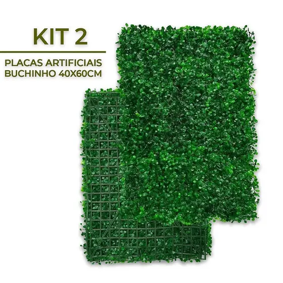 Kit 2 Placas Grama Artificial Parede Muro Inglês Verticall