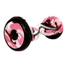 Hoverboard 10 Polegadas Rosa Camuflado Original Skate Elétrico Led Bluetooth e Bolsa