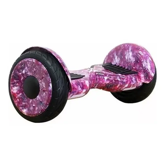 Hoverboard 10 Polegadas Roxo Galáxia Original Skate Elétrico Led Bluetooth e Bolsa