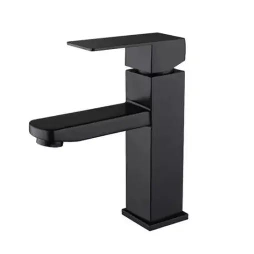 Torneira Lavabo Banheiro Preta Misturador Monocomando S304