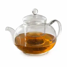 Chaleira de Vidro Borossilicato 1000ml com Infusor – Resistência ao Calor, Chá e Infusão