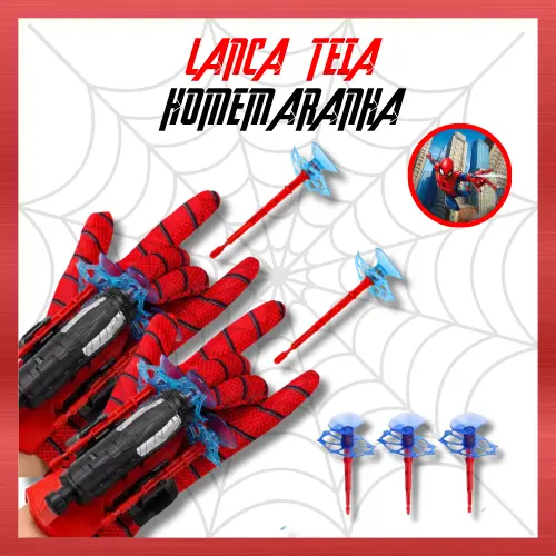1 Ou 2 Luvas Homem Aranha Infantil Lançador de Teia Dardo com Ventosa Brinquedo Spider Man