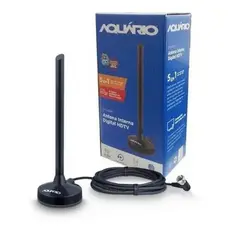 Antena Tv Digital Hdtv 4k Fm Dtv 100p Aquário 2,5m Nacional