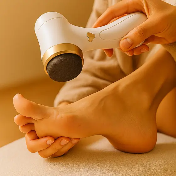 Lixador Elétrico Pés Esfoliador Lixa Removedor Calos Grossos Pedicure Pele Morta Recarregável USB