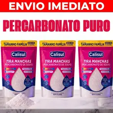 Percabonato de Sódio Puro Calisul Tira Manchas Sem Cloro 500 gr 1 kg 2 kg e 3 kg