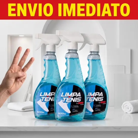 Limpa Tênis Spray Limpeza Profunda E Prática Para Todo Tipo De Material 500ml.