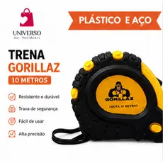 Trena 10m Profissional Emborrachada Com Trava De Bolso