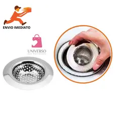 Ralo Para Pia Cozinha  Aço Inox 72 Mm 7,2 Cm Válvula 1.1/4''
