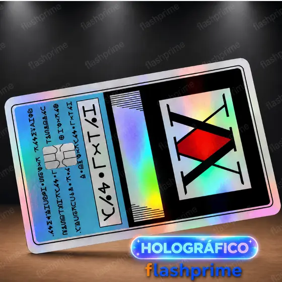 Adesivo Película para Cartão | Holográfico HXH, Hunter x Hunter