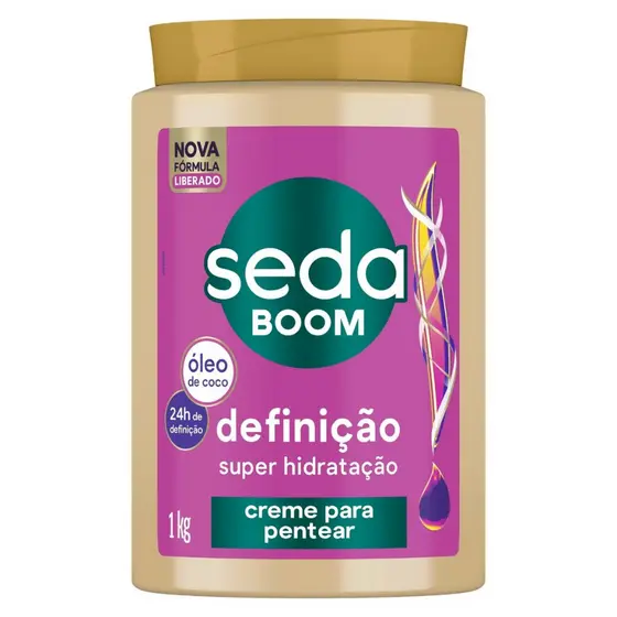 Creme Para Pentear Seda Boom Definição Super Hidratação 1kg