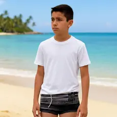 Sunga Boxer Juvenil Forrada Com Cordão Masculina Moda Praia Natação Envio Imediato