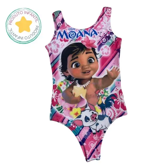 Body Infantil Carnaval e Festa Moana Baby