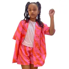 Conjunto com 2 Peças Estampa Groovy Rosa