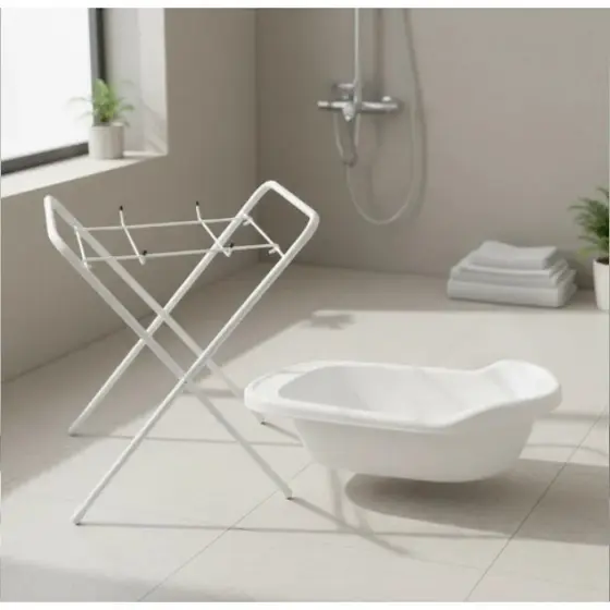 Suporte Universal Dobrável Para Banheira Bebê  Resistente Suporta 28kg - Promoção Direto da Fábrica