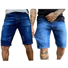 Kit bermudas - Bermuda Jeans Masculina