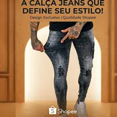 Calça Jeans Masculina Com Lycra Elastano Premium Skinny Slim Rasgada Destroyed Cinza Chumbo~ Estonada Premium Confort~