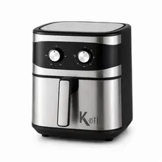 Fritadeira Air Fryer Elétrica Sem Óleo 6,5L 1500W Inox Grande Família Antiaderente