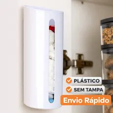 Porta Sacola Dispenser de Parede sem Tampa de Plástico Puxa Saco Envio Rápido 22cmx10cm