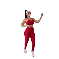 Conjunto academia Fitness Top e calça Cintura Alta 0 tranparência