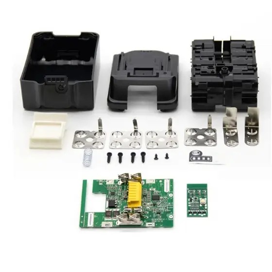 (Sem Bateria) 18650 Caixa De Para Makita 18V Com Placa De Impresso Indicador LED De Ferramentas Elétricas BL1850 BL1830