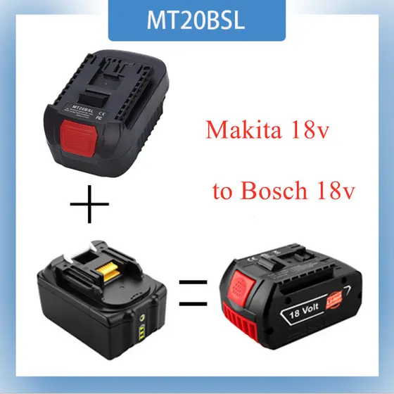 Adaptador Para Makita 18V MT20BSL Conversor De Bateria De Íon-Lítio BL1830 BL1860 BL1850 BL1840 BL1820 Usado Ferramenta