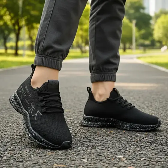 Tênis Masculino flyvo  Esportivo Caminhada Preto