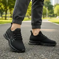 Tênis Masculino flyvo  Esportivo Caminhada Preto