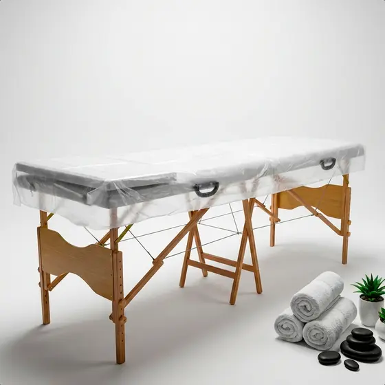 Capa Plástica Maca PVC Impermeável Reutilizável Higiene Proteção Profissional Clínicas Tatuagem Spa