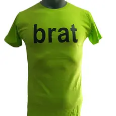 Camiseta brat unissex adulto algodão