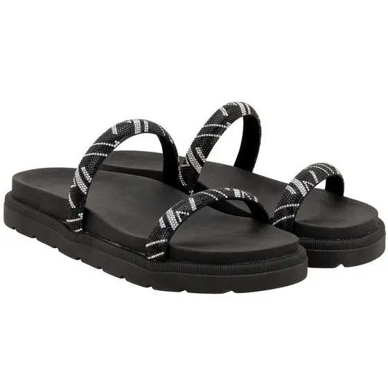 Sandália feminina Papete Birken Super confortável plataforma tiras de brilho Strass Luxo antiderrapante macia Elegante