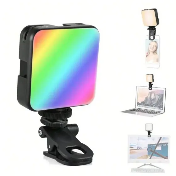 Iluminação Fotográfica Noturna De Preenchimento Mini LED Luz De Vídeo De Lâmpada Portátil Fotografia