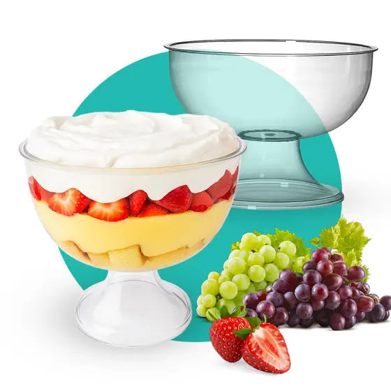 Taça Gigante Acrílica 4,5L Gourmet Toys – Resistentes e Elegantes para Confeitaria