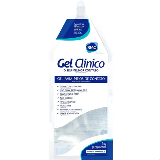 Gel Clinico Contato Condutor Ultrassom Incolor Rmc Bag 1kg