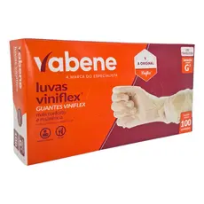 Luva Viniflex Tpe Descartável Vabene Tamanho G Cartucho 1 X 100 Unidades