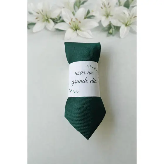 Gravatas Kit de 06 a 20 Verde Esmeralda Musgo Para Padrinhos Congressos e Eventos em Geral