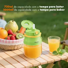 Gaabor Portable Blender USB TypeC 1500mAh 26 Blades Ideal for Travel and Beach JM-M01A