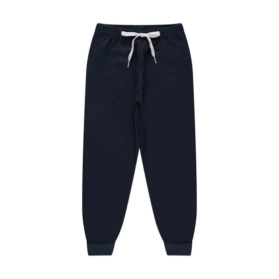 Calça Moletom Infantil Unissex Azul - Hey Kids