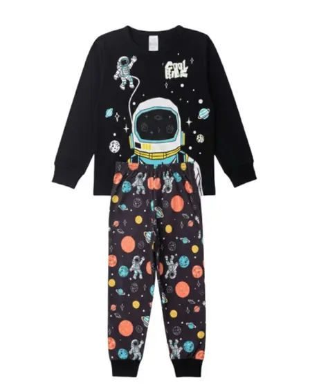 Pijama Infantil Juvenil Menino Inverno Quentinho Estampas divertidas