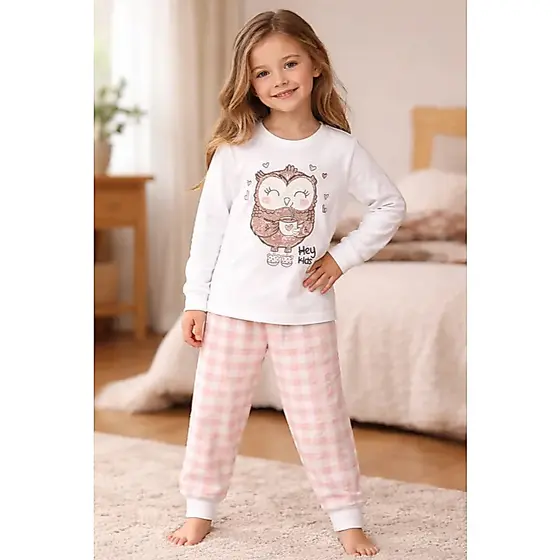 PIJAMA INFANTIL FEMININO CORUJA