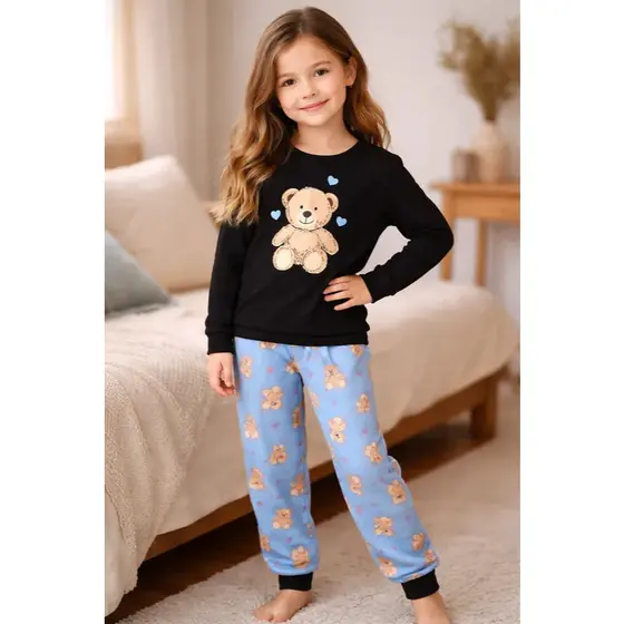 Pijama Infantil Feminino Inverno Ursinho