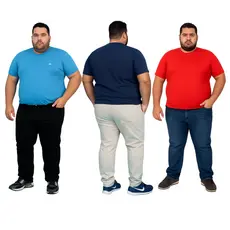 Calça Plus Size Masculina Alfaiataria Sport fino Sarja com elastano