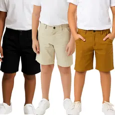 Kit 3 Short Masculino Jeans e Sarja