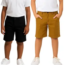 Kit 2 bermudas jeans masculina e short sarja infantil