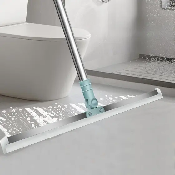 Rodo de Silicone Para Limpeza de Piso Vidros Com Gancho Secos e Molhados Uso Duplo Vassoura Mágica