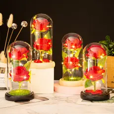 Luminária cúpula acrílico GRANDE 20 cm A Bela e A Fera A Rosa Encantada vermelha azul amarela preta O Pequeno Príncip