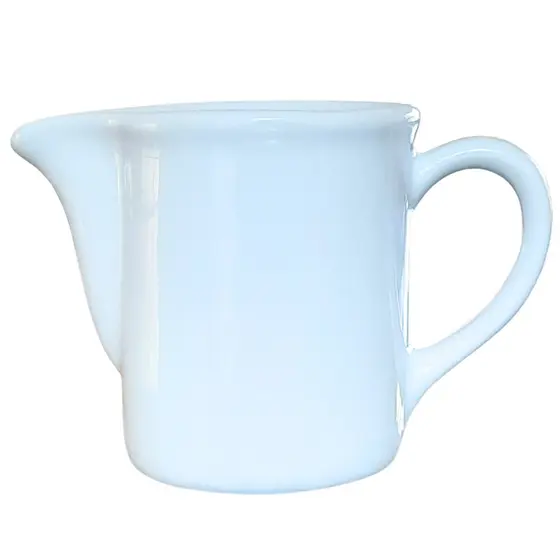 Bule Leiteira 300ml Café, Chá, Leite - Sem tampa - Porcelana Branca