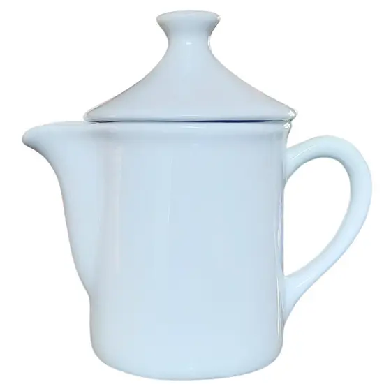 Bule Leiteira 300ml Café, Chá, Leite - Porcelana Branca