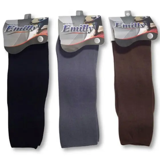 Kit 3 Pares Meia Social Masculina Sortida Emilly